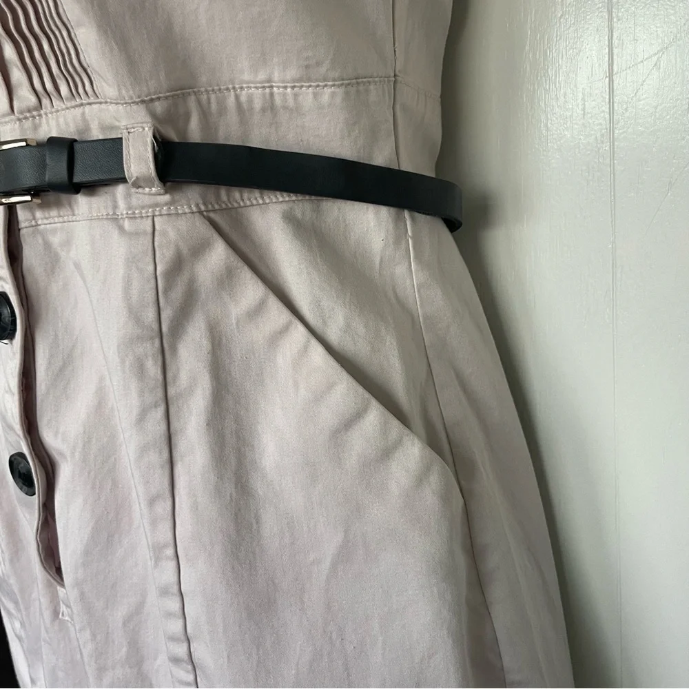H&M size 2 pink button down dress
